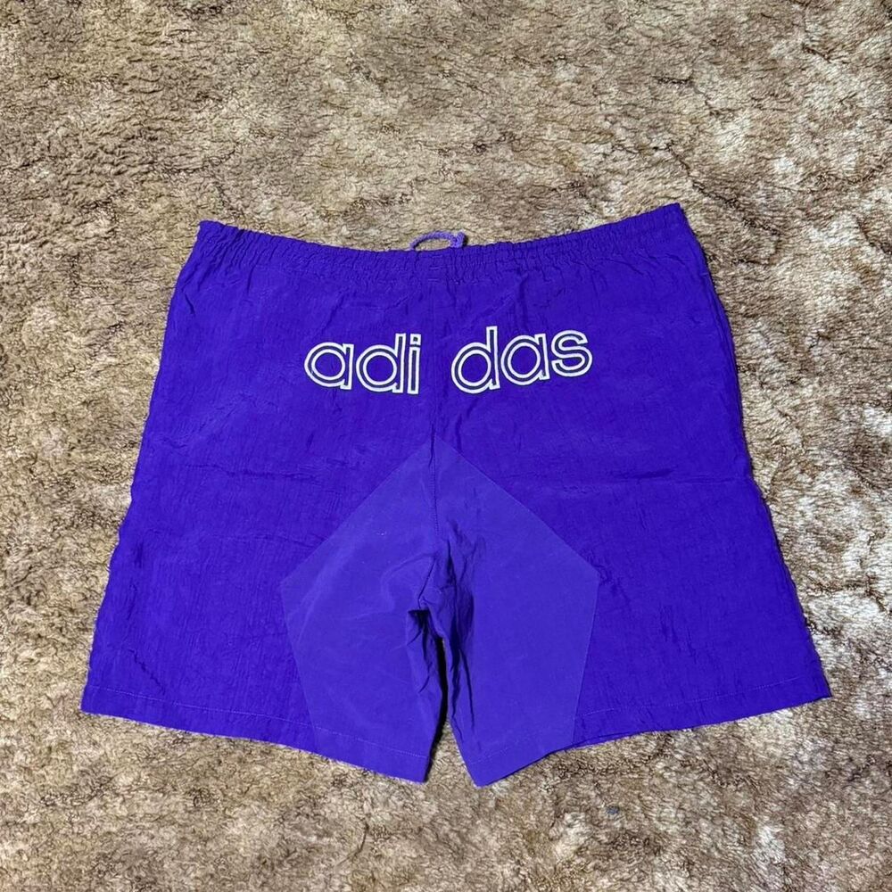 Vintage 80s Adidas Shorts Purple Medium